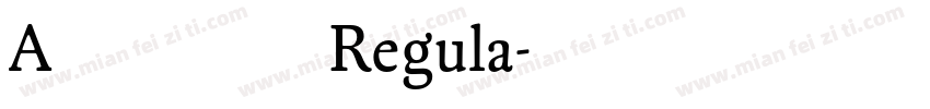 A书法英文 Regula字体转换